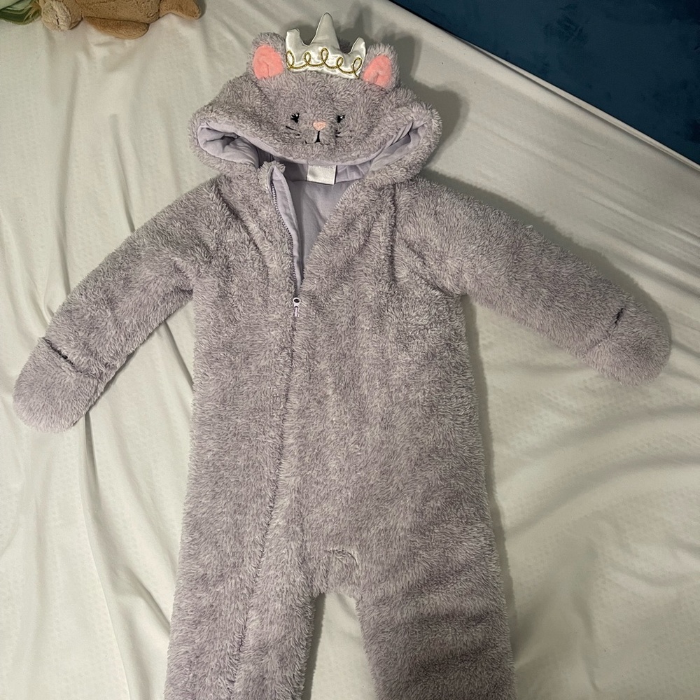 Cozy Lilac Baby Winter One Piece